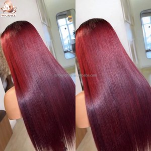 Peluca frontal sin pegamento de cabello humano vietnamita original de lujo, liso extremo, con cutícula alineada, color 1B/99j, con cierre de encaje <span class=keywords><strong>HD</strong></span> 5x5 - Product Image 5