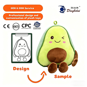 Peluche Avocat, Coussin Doux en Forme de Fruit, Jouet en Peluche pour Enfant, Bébé Fille, Cadeau - Product Image 1
