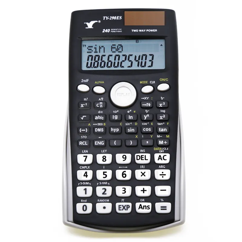 Calculadora Científica TY-290ES Estatísticas Matemática Logotipo com 240 Plus Função Calculadora de frete