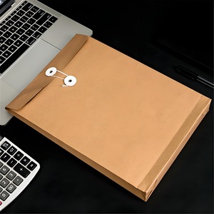 Biểu Tượng Tùy Chỉnh Và Thương Hiệu Kraft Giấy Tài Liệu Túi Phong Bì Với Dây Dây Kéo Mở Rộng Tập Tin Túi Cho Kinh Doanh Tài Liệu - Product Image 2