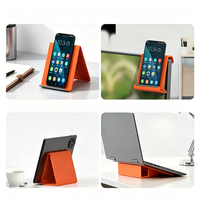 Support de téléphone portable pliable en silicone souple minimaliste, support de bureau créatif flexible universel pour ordinateur portable, téléphone mobile, voiture