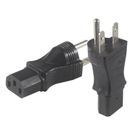 ตลาดอเมริกา3ขาเสียบและ IEC C13เชื่อมต่ออะแดปเตอร์แปลงไฟ AC ปลั๊กสำหรับทีวี