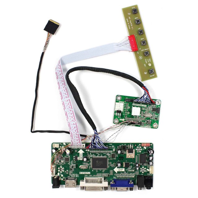 1366X768 Lcd Inverter Board Universal Lvds Driver Board Dual Channel Edp to Lvds Converter Board for 11.6 13.3 14 15.6'' Screen