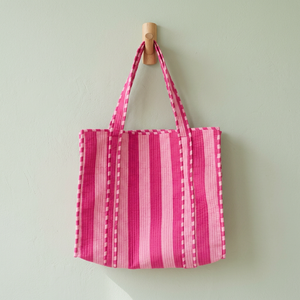 Pink Striped Tote <b>Bags</b> <b>Canvas</b> Tote <b>Bag</b> Open Top Fashionable Design <b>Bags</b> for Women <b>Large</b> Shopping <b>Bags</b> Shoulder <b>Bags</b> - Product Image 2