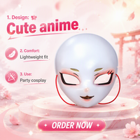 Masque de mascarade en latex plastique pour fête d'Halloween