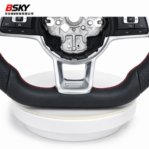 Volant sport en cuir universel pour Volkswagen Golf <span class=keywords><strong>5</strong></span> 6 7 7.<span class=keywords><strong>5</strong></span> R MK5 MK6 MK7 MK7.<span class=keywords><strong>5</strong></span> GTI Polo Passat CC Plug and Play - Product Image 5