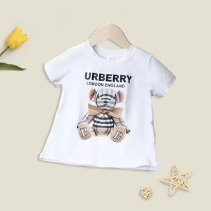 Set di Abbigliamento Estivo in Stile Scozzese con Motivo a Orso Stampato per Sorelle e Fratelli, Collezione Boutique per Ragazze - Product Image 3