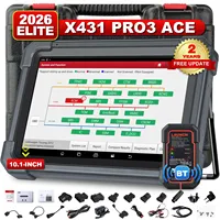 Escáner de Diagnóstico para Autos X431 PRO3 ACE OBD2, DBScar VII, Control Bidireccional, Herramientas de Diagnóstico para Todos los Sistemas, 12V/USB
