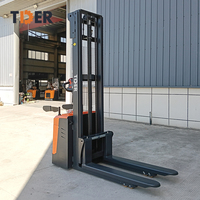 TDER Nouveau transpalette électrique 2000-2500 kg, 1,5 tonne, 2 tonnes, 2,5 tonnes, élévateur électrique sur plateforme avec batterie au plomb-acide, hauteur de levage 3,5 m