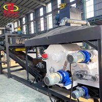 Broyeur de palettes en bois cloutées à performance stable pour le recyclage de la biomasse, déchiqueteuse de bois, machine à sciure avec moteur à roulement haute capacité