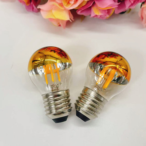 Bombilla LED Edison <span class=keywords><strong>E27</strong></span> con Recubrimiento Dorado, Semi-Cromada, <span class=keywords><strong>4W</strong></span>, G45/G80/G95/G125, Antideslumbrante, Globo, AC220V, Residencial, Regulable - Product Image 6