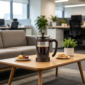 Cafetière à piston <span class=keywords><strong>petite</strong></span> taille, idéale pour le café du matin, saveur maximale, avec filtration supérieure - Product Image 6