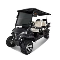 Voiturette de golf tout-terrain TONGCAI à 6 places avec une grande garde au sol pour les aventures en plein air et les excursions en station balnéaire