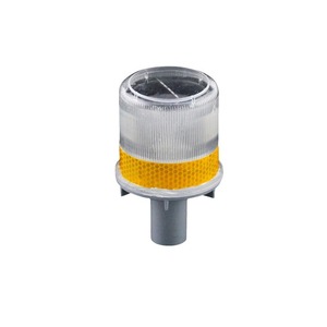Solar Road Warning Light Red Led Flashing Ip65 Reflective Pc Material Ground Mount - Product Image 5