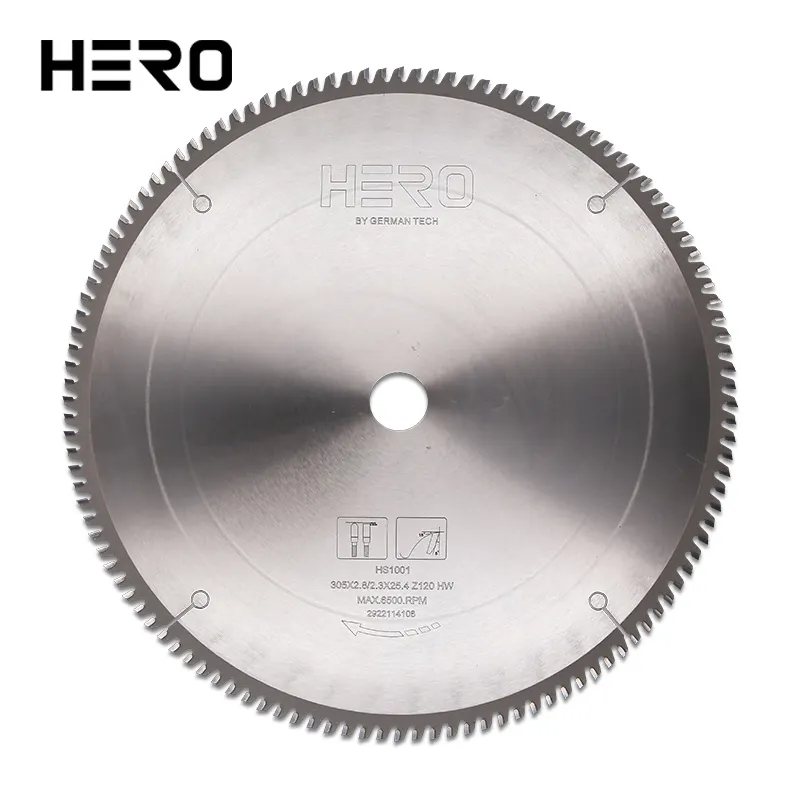 Aluminium circular saw blade sharpening