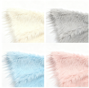 Đầy màu sắc in <span class=keywords><strong>Faux</strong></span> lông vải | dài đống Thảm lông | vải sang trọng cho bán buôn - Product Image 1