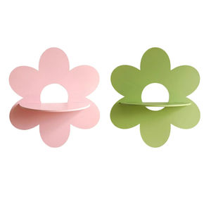 Estante de Almacenamiento de Pared con Forma de Flor, Soporte de Madera para Decoración de Pared, Estante Flotante para Plantas, Regalo para Dormitorio, Baño - Product Image 6