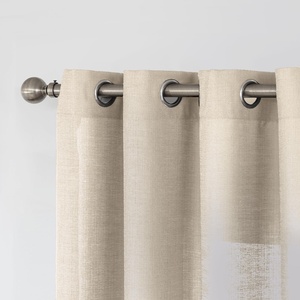 Tessuto per tenda trasparente Bindi Look in poliestere 108 pollici lungo marrone chiaro <span class=keywords><strong>tende</strong></span> semitrasparenti per soggiorno - Product Image 2