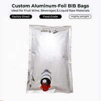 Emballage personnalisé en aluminium liquide 3L 5L 10L 20L Sac biodégradable écologique en mylar scellé Sac d'emballage de BAVOIR de qualité alimentaire dans une boîte