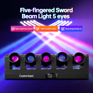 RGBW <span class=keywords><strong>5</strong></span>-Eyesフルカラー移動ビームヘッド光追跡効果Djクラブコンサートイベントショーステージ - Product Image 5