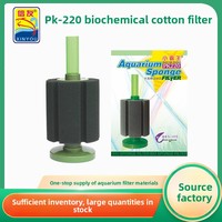 Filtre à éponge biologique pour aquarium XINYOU |   Boîte en plastique |   Filtration biologique silencieuse pour les aquariums de crevettes |   Installation facile |   PK-80-350 |