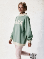 Sweat-shirt à col montant pour femme, à pois, pour l'extérieur, longueur allongée, avec broderie de logo personnalisé
