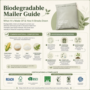 Sobres de Correo Biodegradables Reciclables de Alta Calidad, Sobres de Polipropileno Ecológicos Negros en Oferta, Sobres Compostables - Product Image 2