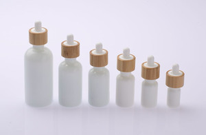 Fondo blanco cuentagotas de bambú botella de vidrio de aceite esencial de Lujo 5ml 10ml 15ml 20ml 30ml 50ml - Product Image 5