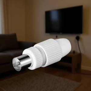 Conector coaxial de TV con abrazadera coaxial para transmisión de señal de televisión por cable - Product Image 3