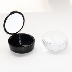 HUIYA Denture Case With <b>Mirror</b> Black And White Plastic Teeth Storage <b>Box</b> For Denture Care - Product Image 4