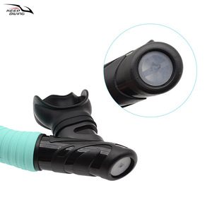 Tubo de Buceo de Silicona Universal Dos en Uno, Húmedo y Seco, con Boquilla de Arrastre para la Lengua, Equipo de Natación, Anti-Asfixia - Product Image 4