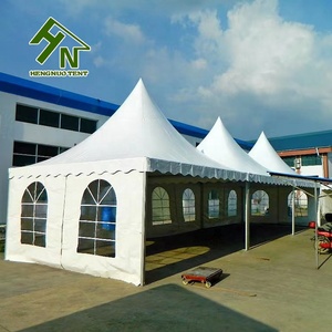 Tentes publicitaires 4x4m, structure en aluminium, <span class=keywords><strong>tente</strong></span> de réception, pagode, gazebo avec parois latérales - Product Image 2