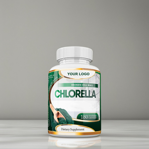 Cápsulas Vegetales de Chlorella con Pared Celular Rota OEM, 60 Unidades, Veganas, Ricas en Clorofila, Fibra Dietética, Suplemento Superalimento de Algas Verdes - Product Image 6