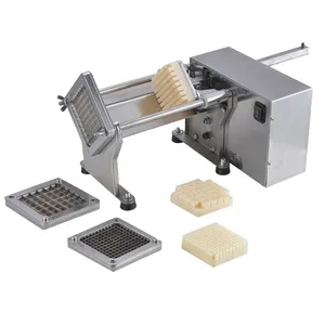 6/10/13mm Commercial Electric Cutting French Fries Chips Strip Cutter Machine Cucumbers Radishes Onion Strips Countertop