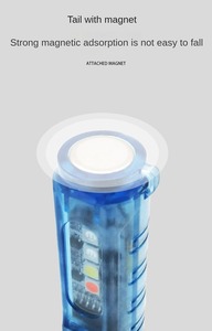 USB sạc mini Pocket LED ánh sáng 60-90 phút tuổi thọ pin từ Keychain đèn pin với ABS X3 Chất liệu - Product Image 5