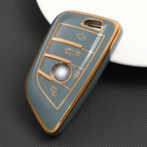 3/4 boutons coque de couverture de clé de voiture en TPU Fob pour <span class=keywords><strong>BMW</strong></span> X1 <span class=keywords><strong>X2</strong></span> X3 X4 X5 X6 M5 F15 F16 F48 G30 G38 525 540 740 série 1 2 3 5 accessoires - Product Image 5