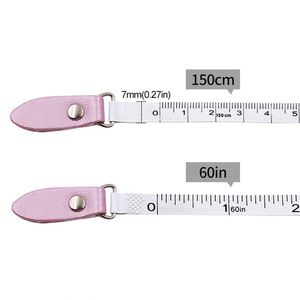 Mètre Ruban Portable Carré/Circulaire Personnalisé en Cuir PU WW772 avec Logo – Vente en Gros Usine, Article Promotionnel - Product Image 4