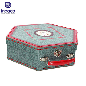 Juego de Maletas de Cartón Poligonal Personalizadas 2026 con Caja de Regalo de Alta Calidad y Asa - Product Image 4
