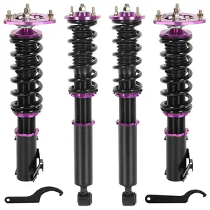 Nissan 89-94 için Coilover Purple mor doğrudan fabrika teslimat Coilover süspansiyon kitleri