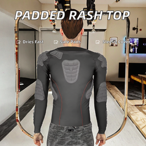 Fabricant pakistanais, dernière conception, compression rembourrée, respirant, écologique, antibactérien, séchage rapide, manches longues, spandex - Product Image 2