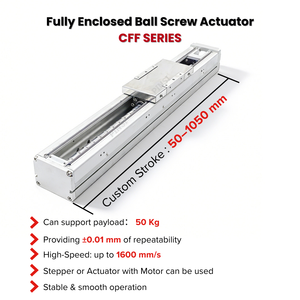 CFF Serisi Toz Geçirmez Bilyalı Vidalı Aktüatör Tam Kapalı Lineer Hareket Modülü CNC ve Endüstriyel Otomasyon için - Product Image 3