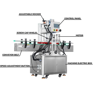 Tự động chai thủy tinh nhỏ giọt cơ thể Gel mỹ phẩm phun nắp chai vặn <span class=keywords><strong>capper</strong></span> dầu gội máy đóng nắp từ Trung Quốc - Product Image 4
