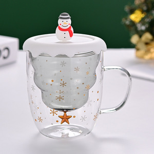 Taza de Café Navideña JY de 300 ml, <span class=keywords><strong>Tazas</strong></span> de Café de Vidrio <span class=keywords><strong>Navideñas</strong></span> - Product Image 5