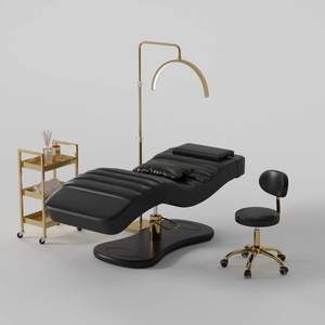 Cama de belleza de alta gama para centro de estética, cama facial de SPA, moderna, curva y de alta calidad - Product Image 1
