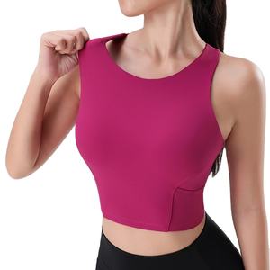 Top Deportivo de Manga Corta para Mujer, Estilo Hip Hop, Tejido de Punto, con Push-Up, para Fitness, Yoga, Transpirable, de Secado Rápido, 100% Algodón, Ecológico - Product Image 1