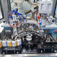 Ligne d'huile aérosol pneumatique automatique haute précision et haute productivité pour les canettes de désodorisants, pesticides et peintures en aérosol