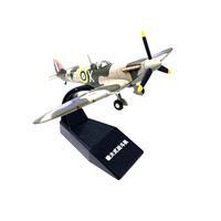 Modèle d'avion de chasse Spitfire à l'échelle 1/72, modèle créatif moderne en métal, avion britannique célèbre de la Seconde Guerre mondiale pour la décoration de la maison