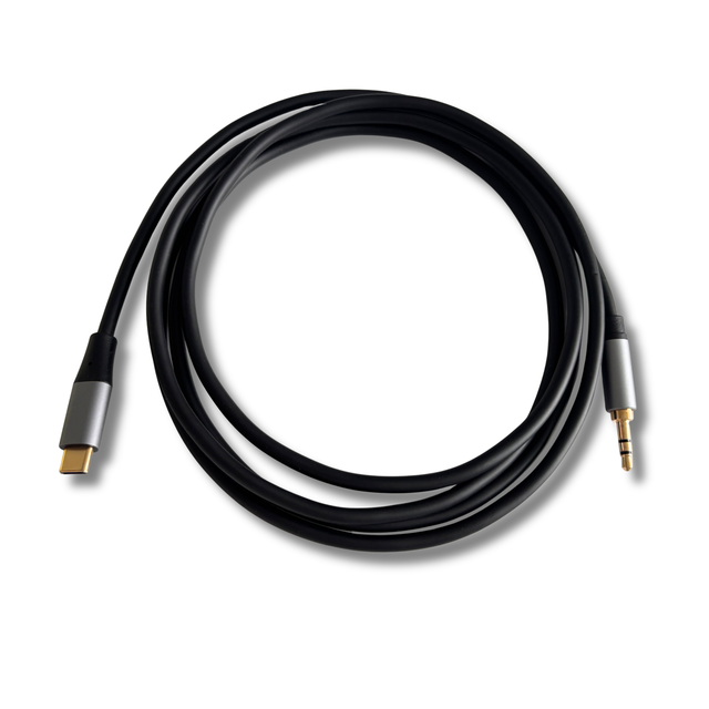 USB C to 3.5mm Aux Audio Cable Built-in KTH20 DAC Chip , 1M/1.8M/2M/3M/customized