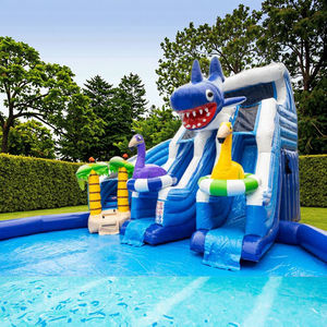 Parc aquatique gonflable géant avec <span class=keywords><strong>toboggan</strong></span> et <span class=keywords><strong>piscine</strong></span> pour les fêtes en plein air - Product Image 3