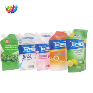 500mL di beccuccio <span class=keywords><strong>richiudibile</strong></span> Design personalizzato piatto sapone beccuccio sacchetto sacchetto di imballaggio in piedi liquido sacchetto di imballaggio - Product Image 1